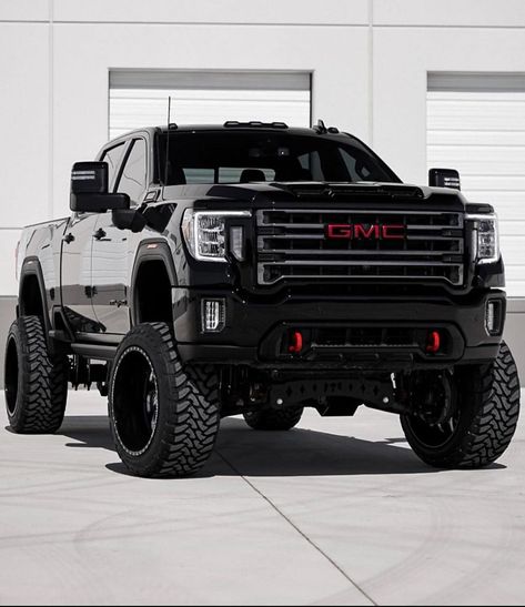 2020 Gmc Sierra Denali 2500hd Duramax Lifted, L5p Duramax Trucks, Gmc Denali 2500 Hd Lifted, Gmc Denali 2500 Hd, Gmc Lifted Trucks, Chevy Duramax Diesel, Black Trucks, Denali Hd, Chevy Duramax