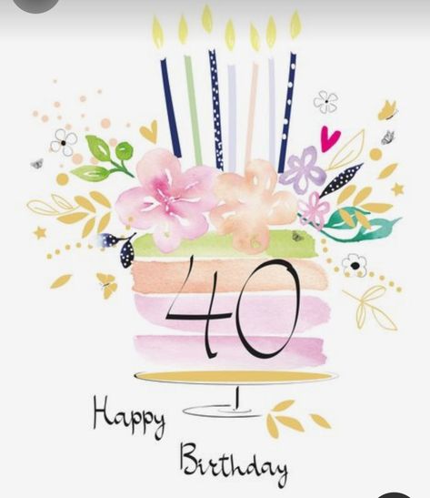 50th Birthday Watercolor Card, Watercolor 70th Birthday Card, Watercolor Birthday Cake, Age Birthday Cake, Candles Cake, Handmade Greeting Card Designs, 50th Birthday Card, Watercolor Birthday Cards, Birthday Cake Card