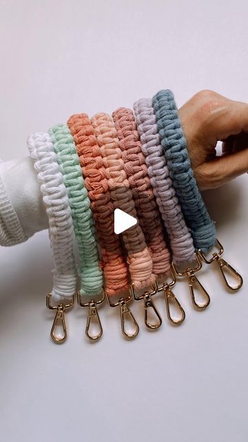 Wristlet Tutorial, Macrame Gifts, Braid Tutorial, Macrame Tutorial, July 12, Macrame Patterns, Macrame Diy, Ornaments Diy, Handmade Shop