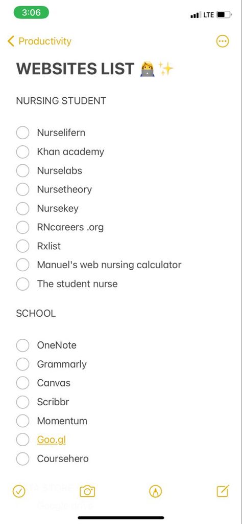 Non Bedside Nursing, Websites For Medical Notes, App For Nursing Students, Nursing School Preparation Tips, Bio For Nursing Students, Tips For Nursing School, Nursing Student Study Tips, Nurse Student Essentials, Arizona College Of Nursing