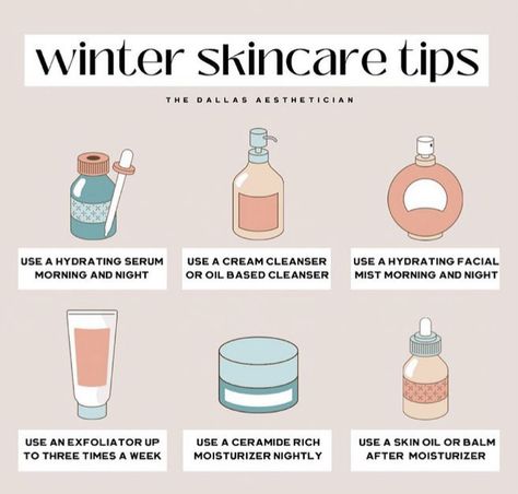 Skincare Tips For Winter, Winter Body Care Dry Skin, Dry To Normal Skin Care Routine, Skin Care Routine For Winters, Winter Dry Skin Remedies Faces, Skin Care For Normal To Dry Skin, Winter Skincare Routine Dry Skin, The Dallas Esthetician, Winter Skincare Aesthetic