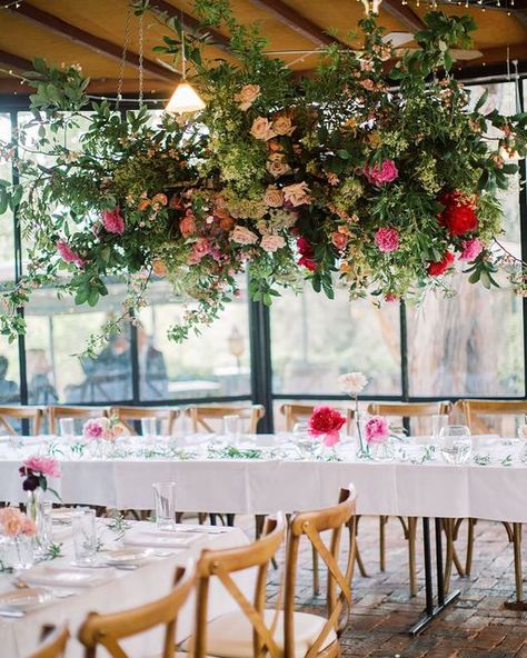 Perth Wedding Florist on Instagram: "Soooooo much spring in this install for Chantelle & Paul @darlingtonestate . . Photo @ameliaclairephoto" Floral Chandeliers, Autumn Wedding Inspiration, Flower Installation, Wedding Themes Fall, Floral Chandelier, Wedding Reception Inspiration, Wedding Palette, Spring Event, Wedding Flower Inspiration