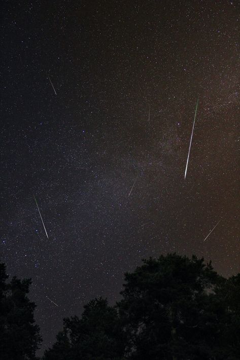 How To Photograph A Meteor Shower | Light Stalking Hujan Meteor, Perseids Meteor, Meteor Rain, Comets And Asteroids, Perseid Meteor Shower, Chicago At Night, Shower Lighting, Night Sky Photography, Earth Atmosphere