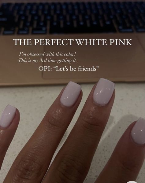 Milky Nails, Amazing Nails, Work Nails, I'm Bored, Pink Nail, Neutral Nails, Dipped Nails, Square Acrylic Nails, Opi Nails