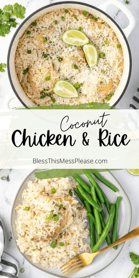 Recipes Using Coconut Milk, Coconut Chicken Recipe, Coconut Milk Chicken, Quick Chicken Dinner, Chicken And Rice Recipe, Easy Chicken Dinner, Coconut Lime Chicken, Chicken Dinner Recipe, Easy Chicken And Rice