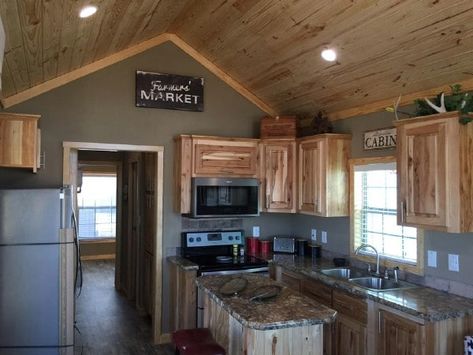 Shed To Home, Shed To Tiny House, Cabins For Sale, Small House Floor Plans, Tiny House Floor Plans, Cabin Kitchens, Cabin Interiors, Casa Container, Mobil Home