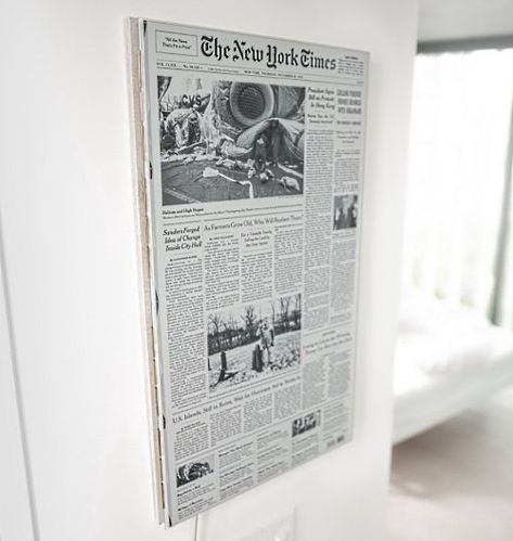 Displaying the front page of a newspaper on a large eInk display #eInk #ePaper #Newspapers @OZM @maxbraun « Adafruit Industries – Makers, hackers, artists, designers and engineers! Newspaper Frame Ideas, Framed Newspaper Articles, Newspaper Article Display, Newspaper Exhibition, Zine Aesthetic, Newspaper Display, Framed Newspaper, Newspaper Frame, E Paper Display