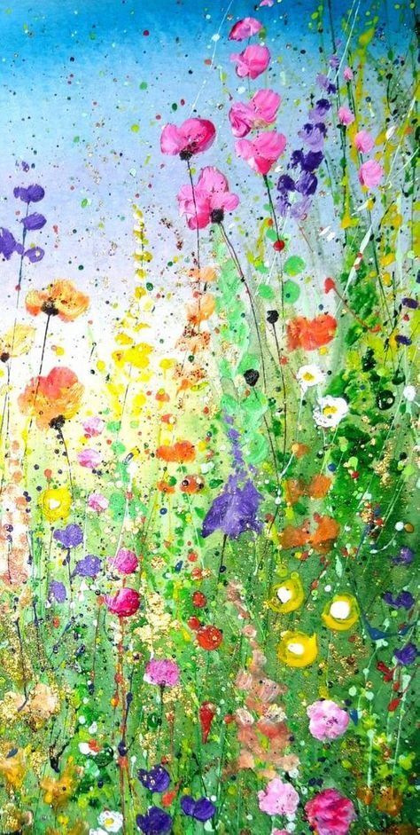 21+ Painting Ideas and Themes for Paint and Sip Classes [ 2023 ] Wild Flower Painting, Flower Painting Abstract, Painting Mixed Media, Abstract Flower Art, Abstract Floral Art, Easy Canvas Painting, Abstract Flower Painting, Paint And Sip, Impressionist Paintings