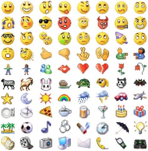 MSN emojis ..y2k webcore <3 Y2k Webcore, Happy Again, Hardware Software, Old Internet, Dumb And Dumber, Internet