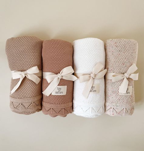 "join our mailing list through our website tinybynature.co and receive a 10% off coupon on your first purchase! Soft, breathable and warm, our lace knitted blanket is the perfect piece for every mama and baby. It comes in 4 beautiful, neutral tones that are picture perfect for your newborn photos, milestones and more. The blanket is lightweight yet still warm to use as a layered blanket, stroller cover, or for just about any adventure! Measures 80 x 100 cm / 31\" x 34\" Care instructions: Wash c Blanket Neutral, Neutral Baby Blanket, Neutral Baby Blankets, White Baby Blanket, Hospital Blankets, Cotton Baby Blanket, Newborn Blankets, Cotton Baby Blankets, Baby Hospital