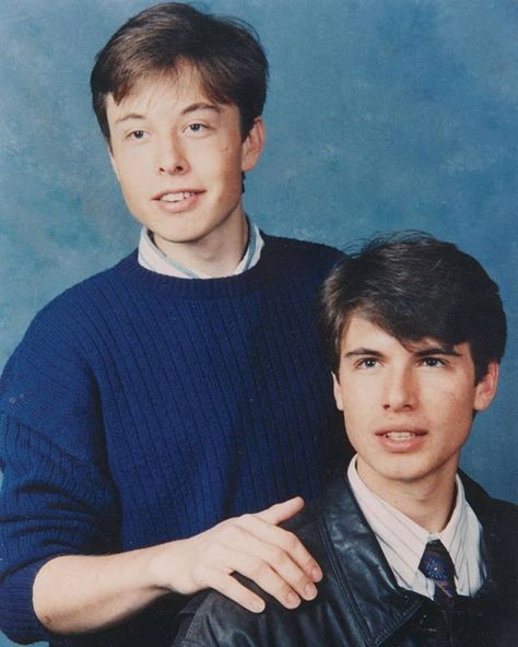 Elon Musk Daily on Instagram: “Young Elon and Kimbal.…” Elon Musk Young, Elon Musk Biography, Elon Mask, Elon Reeve Musk, Maye Musk, Elon Musk Tesla, Tesla Motors, Robert Kiyosaki, Robert Downey