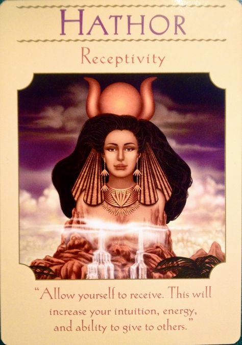 Hathor; Goddess Guidance Oracle Cards; Doreen Virtue Goddess Guidance Oracle, Angel Tarot, Angel Oracle Cards, Oracle Card Reading, Angel Guidance, Doreen Virtue, Oracle Tarot, Angel Messages, Angel Cards