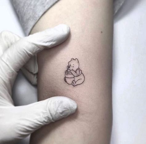 Winnie The Pooh Tattoos, Pooh Cartoon, Tattoo Board, Shape Tattoo, Summer Tattoo, Tattoo Prices, Small Girl Tattoos, Cat Tattoos, Inspiration Tattoos