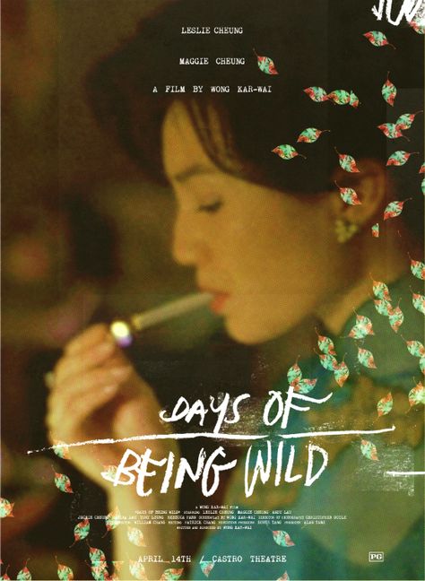 Spoke Art: Wong Kar-Wai Triple Feature Prints Days Of Being Wild, Spoke Art, Film Poster Design, Septième Art, Image Film, I Love Cinema, Movie Posters Design, Chinese Movies, Cinema Posters