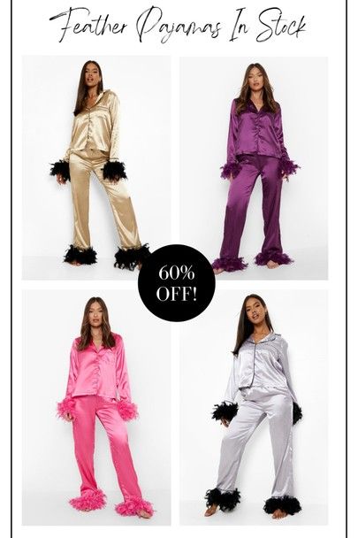 Silk Pajama Party Ideas, Boujee Pajama Party, Fancy Pjs Aesthetic, Girls Night Pajamas, Slumber Party Outfit For Adults, Womens Christmas Pajamas Party, Feather Pajama Set, New Years Pajamas, Bougie Pajamas