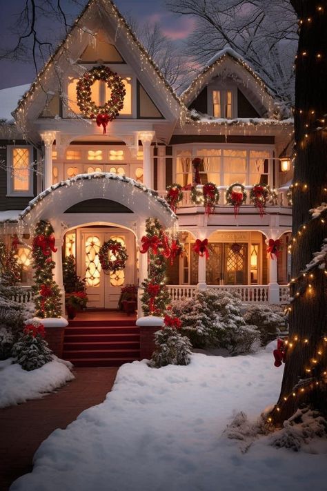 Christmas House Aesthetic, Christmas Rooms, Christmas Homes, Vintage Apartment, Christmas Dreaming, Christmas Scenery, Christmas Houses, Retro Room, Christmas Lovers