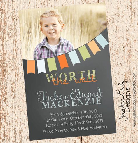 Amazing ADOPTION Announcement Ideas Adoption Announcements, Adoption Photography, Adoption Signs, Adoption Shower, Adoption Photos, Adoption Announcement, Adoptive Mom, Foster Care Adoption, Adoption Party