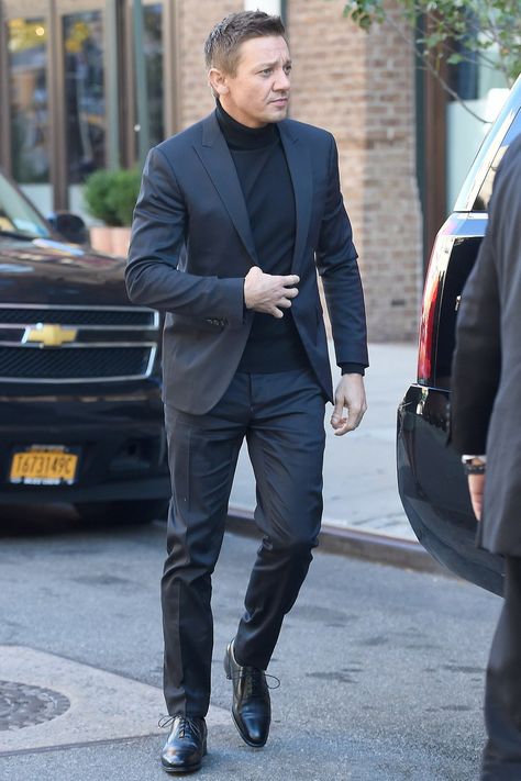 The 10 Best Dressed Men of the Week #men #mensfashion #menswear #mensoutfits #menstyle #fashion #fashionoutfits #casual #casualstyle #casualfashion #casualmensfashion #dresses #mensdress #smartcasual Low Turtleneck Outfit, Black Suit Black Turtleneck Men, Turtleneck Formal Outfit Men, Turtleneck Suit Men, Mens Turtleneck Outfits Classy, Black Suit Men Casual, Turtleneck Blazer Outfit, Suit With Turtleneck Men, Black Turtleneck Outfit Men