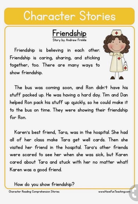 Character Reading, Story Worksheet, Ingles Kids, Reading Comprehension For Kids, Teaching Reading Comprehension, Teaching Character, English Stories For Kids, Reading Comprehension Lessons, Have Fun Teaching