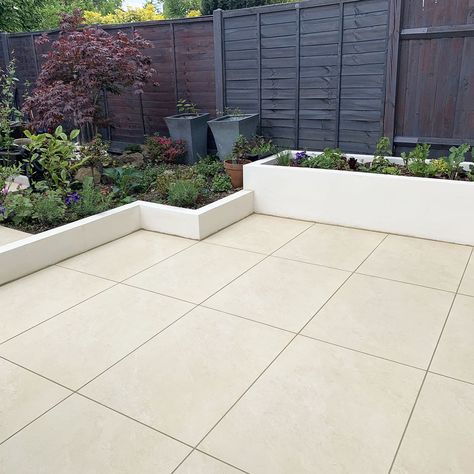 Ivory Porcelain Patio Kit | Outdoor Porcelain Tiles | Nustone Patio Kits, Outdoor Porcelain Tile, Wooden Tiles, Porcelain Paving, Outdoor Paving, Patio Slabs, Garden Tiles, Back Garden Design, Garden Paving