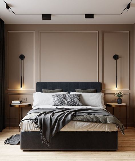 These bedrooms balance trends with timelessness to inspire a spectacular—and relaxing—space. Small Room Interior Design Bedroom, Soft Glam Bedroom Ideas, B&b Bedroom, Wall Ideas For Small Bedroom, Small Apartment Master Room, Suite Bedroom Luxury, Kimpton Hotel Room, Small Bedroom Interior Design Luxury, Modern Classic Master Room