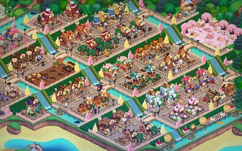 Cookie run kingdom layout Cookie Run Kingdom Production Layout, Kingdom Layout Cookie Run, Kingdom City Cookie Run, Cookie Run Kingdom Full Layout, Cookie Run Kingdom Disney Layout, Crk Kingdom Designs, Sugar Quarry Layout Cookie Run, Crk Building Layout, Cookie Rub Kingdom Layout