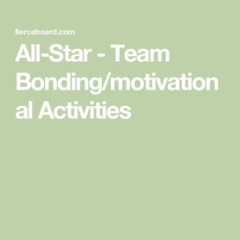 All-Star - Team Bonding/motivational Activities Team Bonding Ideas Cheerleading, Cheer Bonding Activities, Team Bonding Activities Cheerleading, Cheer Team Bonding, Cheer Team Bonding Activities, Team Bonding Activities, Motivational Activities, Blowing Up Balloons, Cheer Coach