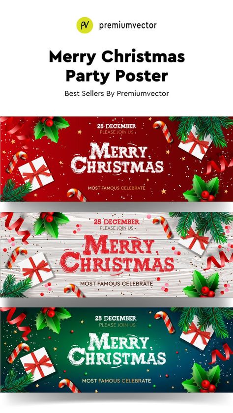 Design Christmas Card, Card Marriage, Design Social Media Posts, Christmas Poster Design, Christmas Party Poster, Photo Backdrop Christmas, Happy New Year Banner, Christmas Cards Kids, New Year Banner