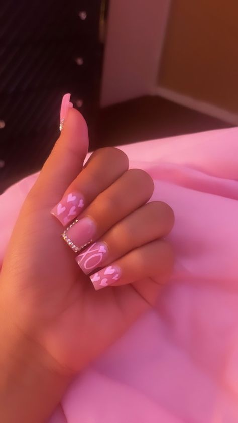 Vday Nails, Acrylic Toe Nails, Hard Nails, Colored Acrylic Nails, Girly Acrylic Nails, French Tip Acrylic Nails, Short Square Acrylic Nails, Long Acrylic Nails Coffin, Acrylic Nails Coffin Pink