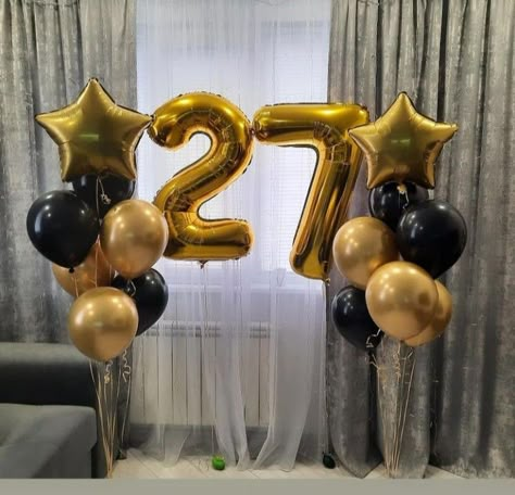 Hello 27 Birthday, 23rd Birthday Decorations, Happy 27th Birthday, Birthday Wishes Greetings, 27th Birthday, Creative Birthday Cakes, Balloon Centerpieces, Birthday Cake Decorating, Balloon Decorations Party