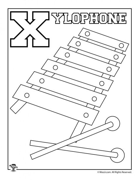 X is for Xylophone Amazing Coloring Pages, Deer Coloring Pages, Mom Coloring Pages, Letter Worksheets For Preschool, Coloring Letters, Lion Coloring Pages, People Coloring Pages, Alphabet Activities Preschool, Music Coloring