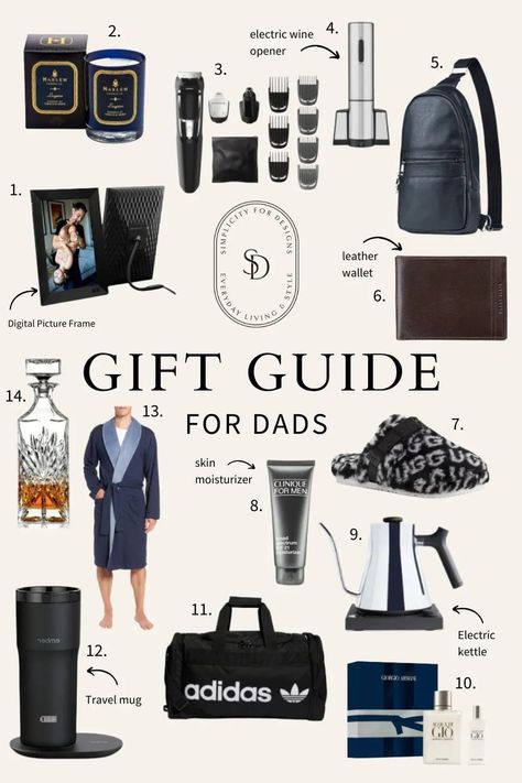 A gift for dad is in order. Find unique ideas to celebrate all the dads in your life just in time for Father's Day with this complete guide. Gift Ideas For Fathers Day From Daughter, Fathersday Gift Idea, Father’s Day Gift Ideas Adults, Dad Christmas Gift Ideas, Christmas Gift Ideas For Dad, Dad Gifts Basket, Diy Birthday Gifts For Dad, Dad Gift Ideas, Clinique For Men