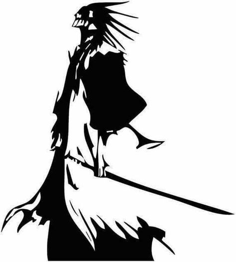 Bleach Kenpachi Zaraki, Bleach Kenpachi, Bleach Tattoo, Ichigo Kurosaki Wallpaper, Arte Viking, Bleach Drawing, Tattoo Thoughts, Kenpachi Zaraki, Anime Decals