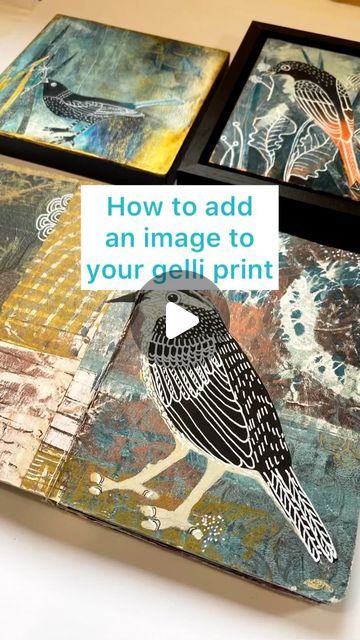 Painting On Printed Fabric, Giclee Print How To, Gelli Print Collage Mixed Media, Gelli Plate Collage, What To Do With Gelli Prints, Collage With Gelli Prints, Geli Prints Tutorials, Gelli Plate Art Inspiration, Gelli Prints Ideas