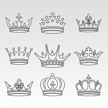 Royal Branding, Tattoo Line Drawing, Simple Crown Tattoo, Princess Crown Tattoos, Queen Crown Tattoo, Small Crown Tattoo, Crown Symbol, Crown Images, Pola Tato