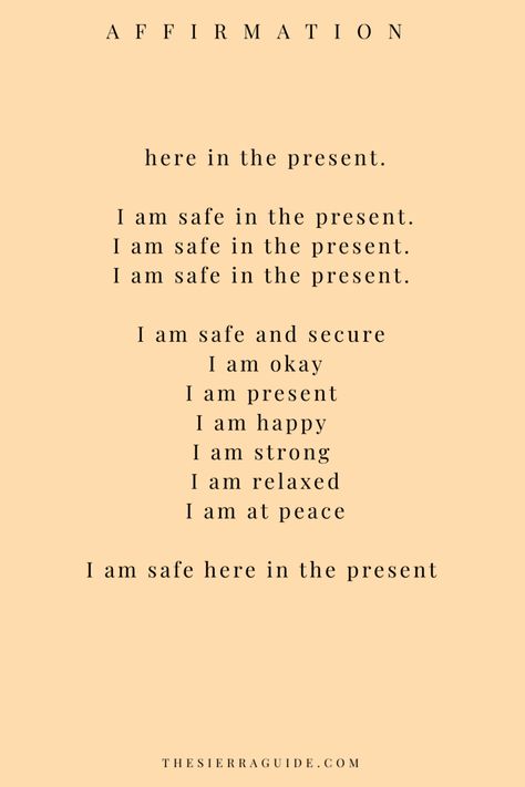 Affirmations for staying present #innerpeace #positive #positivevibes #affirmations #mantras #quotes #vibes #present #peaceful Living In The Present Affirmations, Peace And Safety Quotes, Self Love Mantras Quotes, Yoga Mantras Affirmations, Stay In The Present Quotes, Staying Present Quotes, Yoga Mantras Quotes, Mantra For Peace, Safety Quotes Life