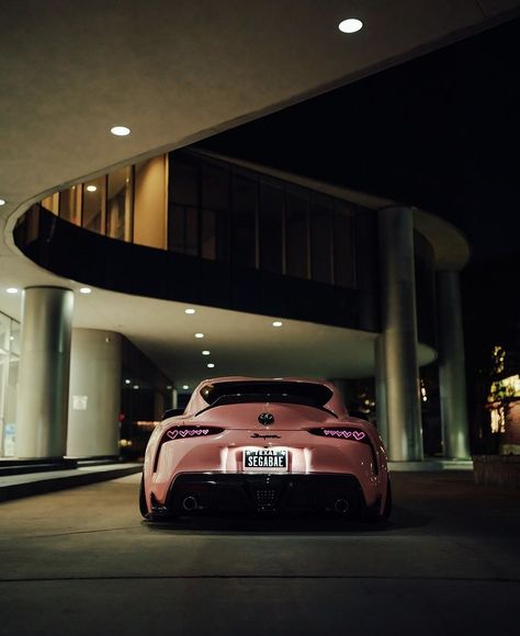 Toyota Aesthetic, Pink Supra, Pink Toyota, Supra Mk5, Dream Whip, Money Wallpaper Iphone, Gtr R34, Fast Sports Cars, Girly Car