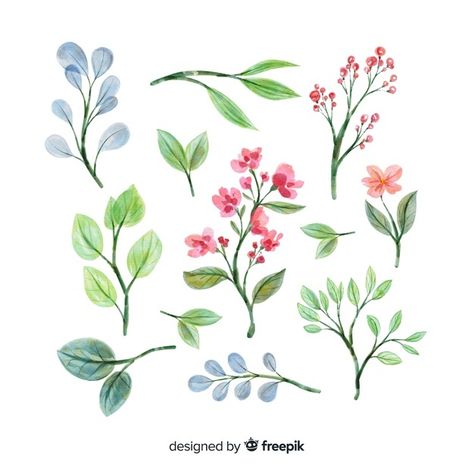 Freepik Vector Free, Easy Flower Painting, Background Flower, Floral Branch, Flower Watercolor, Watercolor Sketchbook, Flower Background Wallpaper, Arte Inspo, Easy Watercolor