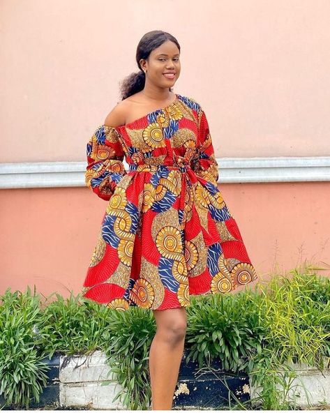 Ankara Short Gown Designs, The Most Recent Ankara Styles for Women Akara Classic Short Gown, Recent Ankara Styles, Ankara Short Gown Styles 3yards, Short Gown Designs, Ankara Shift Dress Styles, Short Flare Gown Styles, Modern Office Wear, Short Flare Gown, Ankara Bubu Gown Styles