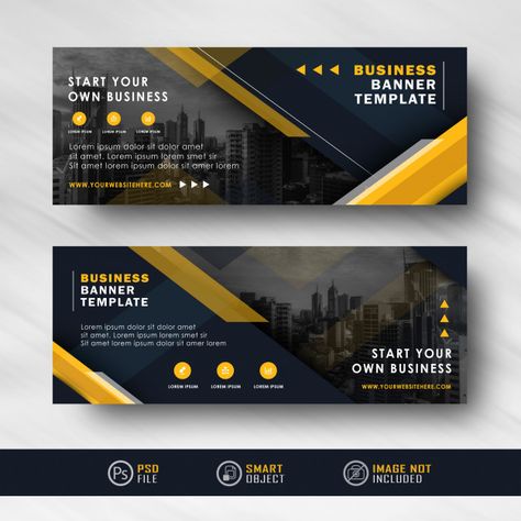 Modern blue navy yellow business company... | Premium Psd #Freepik #psd #banner Company Banner Design, Google Banner Ads, Company Banner, Furniture Graphic, Thanh Long, Black Friday Banner, Company Presentation, Creative Banners, Banner Web