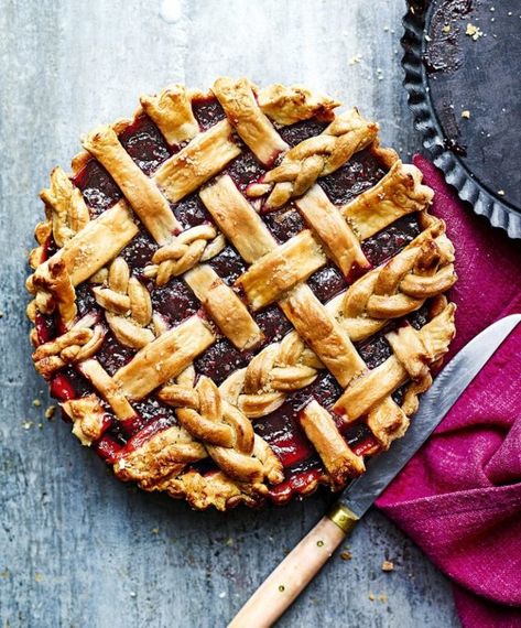 Find out more about Fisher & Paykel, the 2018 delicious. Produce Awards partner | delicious. magazine Lattice Pie Crust Designs, Giant Jaffa Cake, Tart Video, Pie Lattice, Lattice Pastry, Crust Designs, Pie Topping, Lattice Pie Crust, Lattice Pie