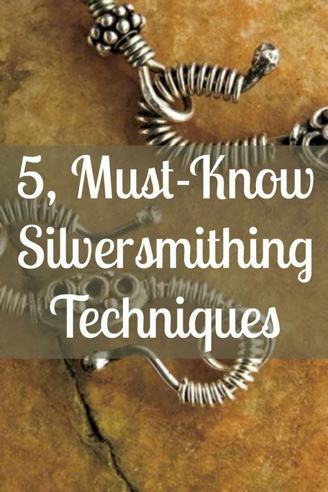 If you like silver jewelry making, then you'll LOVE these 5, must-known silversmithing techniques! #jewelrymaking #diyjewelry #silverjewelry #silversmithing Silversmithing Jewelry, Silver Smithing, Metal Jewelry Making, Bijoux Fil Aluminium, Metalsmithing Jewelry, Soldering Jewelry, Silverware Jewelry, Silver Jewelry Design, Jewelry Making Tools