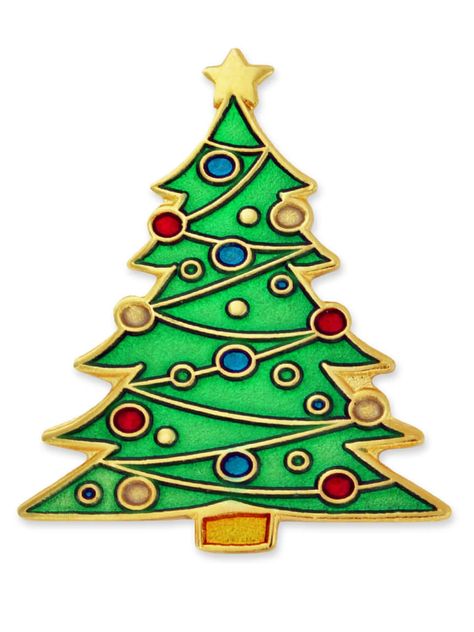 PRICES MAY VARY. Available as a single item or bulk packed. Select your quantity above. Available as a single item or bulk packed. Select your quantity above. Qty: 1 Pin This fun Christmas Tree lapel pin is die struck from jeweler's metal, gold plated and hand filled with many brilliant transparent enamel colors. This current day design is a traditional hit; perfect for party favors, stocking stuffers and "quick gifts" for friends and colleagues. SIZE: 1 1/4"H x 1"W Each pin comes with a clutch Holiday Pins, Cool Christmas Trees, Holiday Candy, Quick Gifts, Christmas Pins, Enamel Lapel Pin, Colorful Christmas Tree, Pin Jewelry, Christmas Jewelry