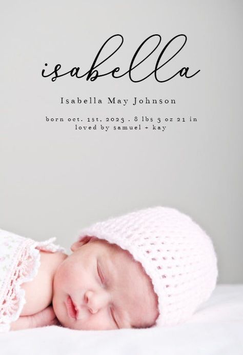 Birth Announcement Template Free, Newborn Name Announcement, Birth Announcement Ideas, Newborn Cards, Baby Birth Announcement Cards, Baby Announcement Card, Birth Announcement Design, Announcement Design, Baby Announcement Photoshoot