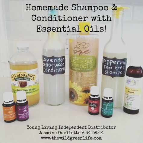 Homemade Shampoo And Conditioner, Essential Oil Shampoo, Oils For Hair, Shampoo Recipe, Homemade Shampoo, Diy Shampoo, Diy Essentials, Sage Essential Oil, Essential Oils For Hair