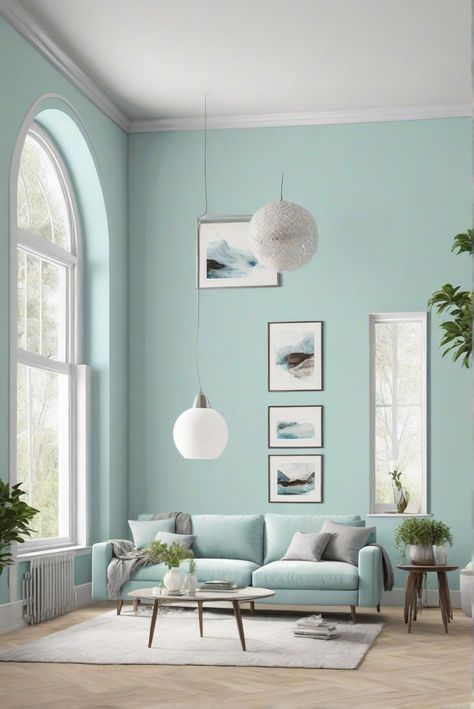 Stay ahead of the interior design game with refreshing blue tones like Iceberg (2122-50) for 2024. Elevate your space with the latest color trends! #Ad #homedecor #homedesign #wallpaints2024 #Painthome #interiorarchitecture Wall Colors Green Living Room Colors Bright Living Room Colors Apartment Renovation Living room Remodeling Modern Paint Colors 2024 Living Room Blue Paint, Bright Living Room Colors, Colorful Living Room Bright, Renovation Living Room, Girly Apartment Ideas, Paint Colors 2024, Blue Walls Living Room, Modern Paint Colors, Girly Decor