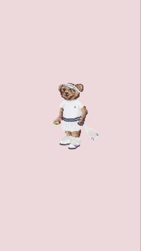 Tennis Wallpaper, Teddy Bear Wallpaper, Cute Summer Wallpapers, Simple Phone Wallpapers, Iphone Wallpaper Photos, Preppy Wallpaper, Apple Watch Wallpaper, Bear Wallpaper, Cute Patterns Wallpaper