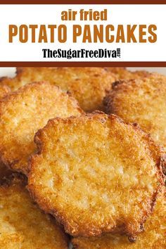 Air Fryer Potato Pancake Recipes, Healthy Potato Pancakes, Potato Pancakes From Mashed Potatoes Air Fryer, Air Fryer Potato Pancakes, Latka Recipe, Air Fryer Recipes For One Person, Wise Guide Recipes, Air Fryer Potato Recipes Easy, Airfryer Pancakes