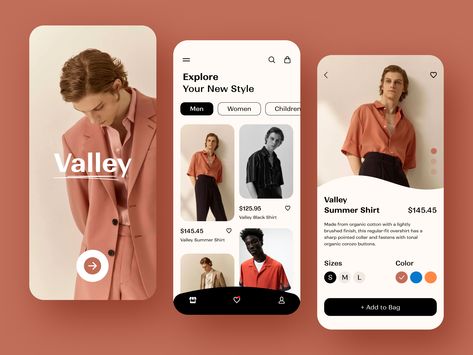 E Commerce App Design, Fashion App Design, Website Design Fashion, E-commerce App, Uiux Design, Ecommerce App, Mobile App Design Inspiration, Photoshop Tutorial Photo Editing, Design Apps