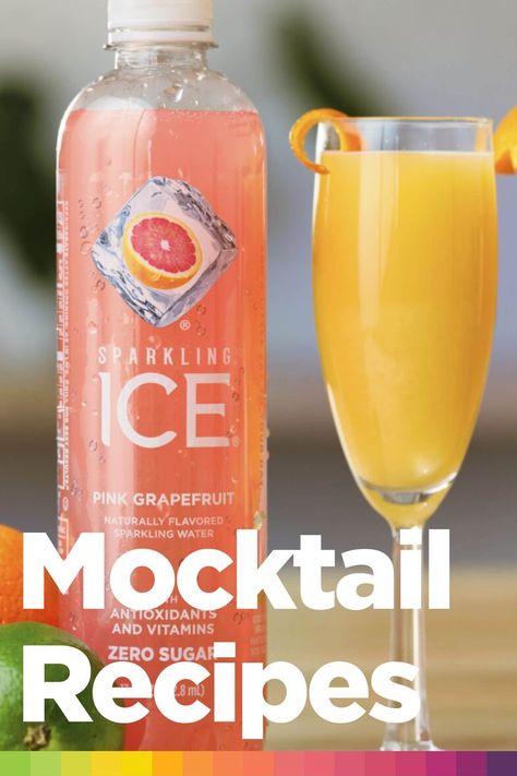 It's time to treat yourself this Dry January with sme amazing mocktail recipes - with Sparkling Ice, of course! ✨ Sparkling Water Mocktail, Recipes For Smoothies, Mock Cocktails, Sparkling Water Drinks, Easy Mocktails, Easy Mocktail Recipes, Icee Recipe, Iced Drinks Recipes, Low Carb Drinks